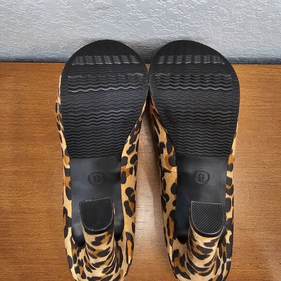 Ladies Mossimo Cheetah Print High Heels Shoes Size 9 Velvetty Texture Never Worn - Picture 10 of 13